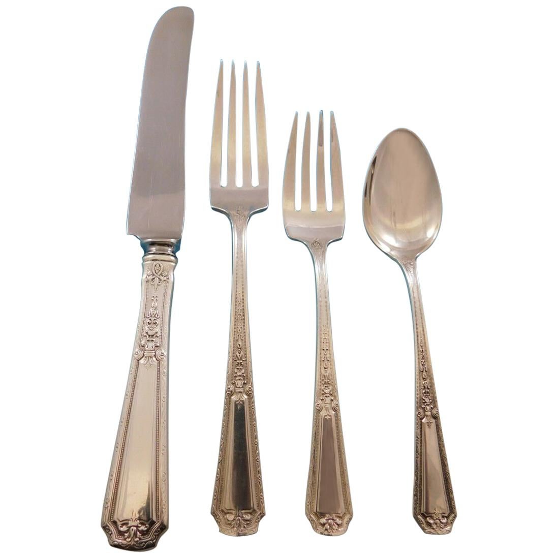 Louis XIV by Towle Sterling Silver Flatware Set for 12 Service 110 Pieces For Sale
