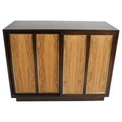 Harvey Probber Rosewood, Brass and Mahogany Dresser