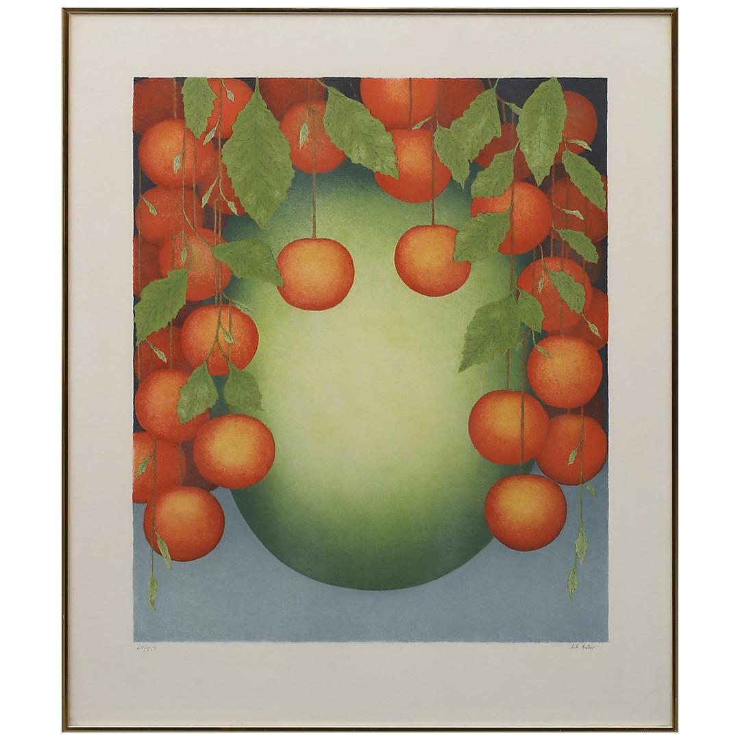 Color Lithograph "Fruit" by Nils Artur Nilsson