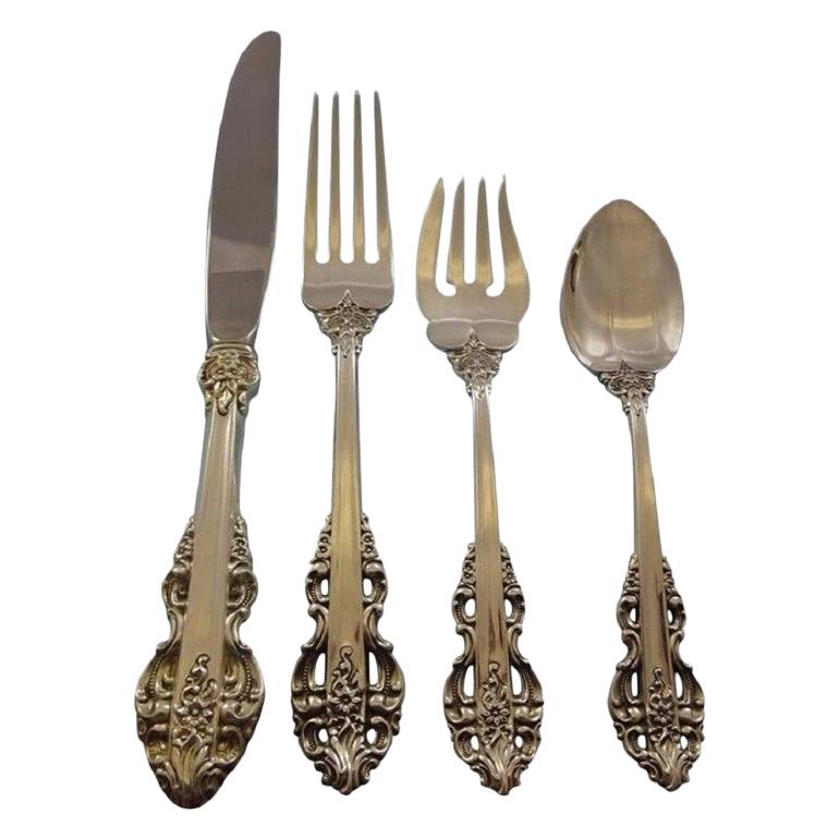 El Greco by Reed and Barton Sterling Silver Flatware Service for 8 Set 39 Pieces For Sale