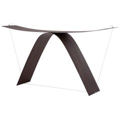 Equilibrium Console Table in Steel and Aluminum by Guglielmo Poletti