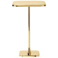 Ghidini 1961 Opera Squared Table with Gold Finish by Richard Hutten