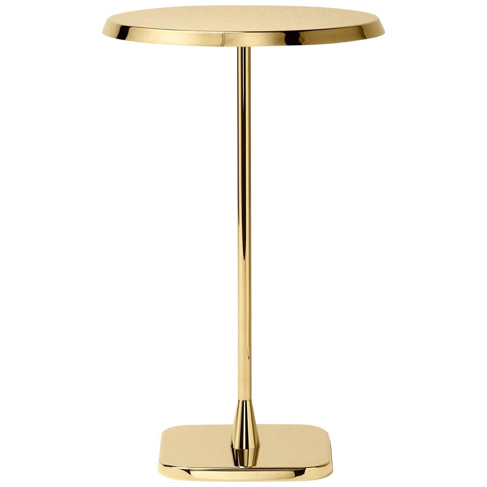Ghidini 1961 Opera Small Round Side Table in High Brass Finish For Sale ...