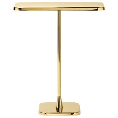 Ghidini 1961 Opera Rectangular Table with Gold Finish by Richard Hutten