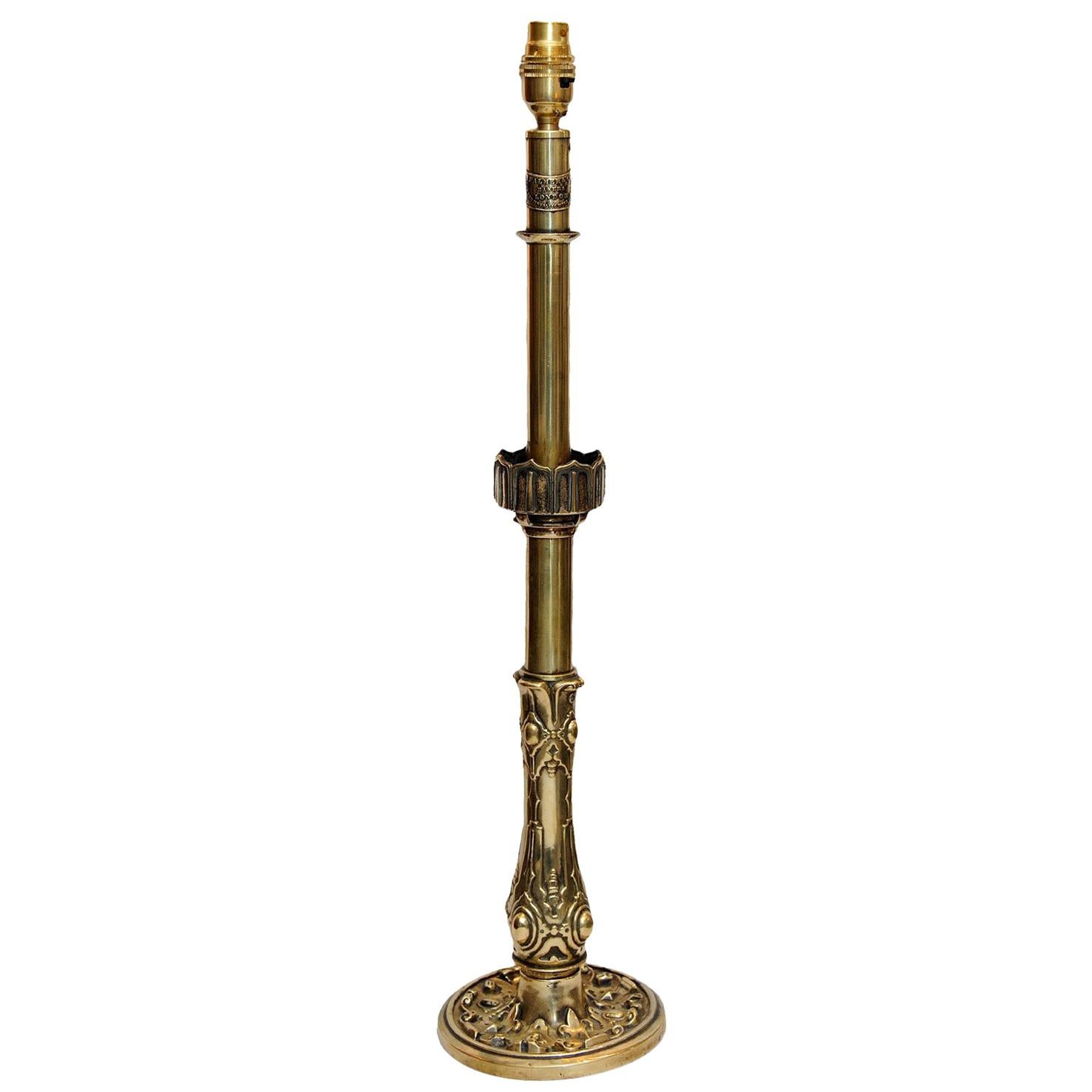 George IV Brass Table Lamp by Palmer & Co., circa 1825 For Sale