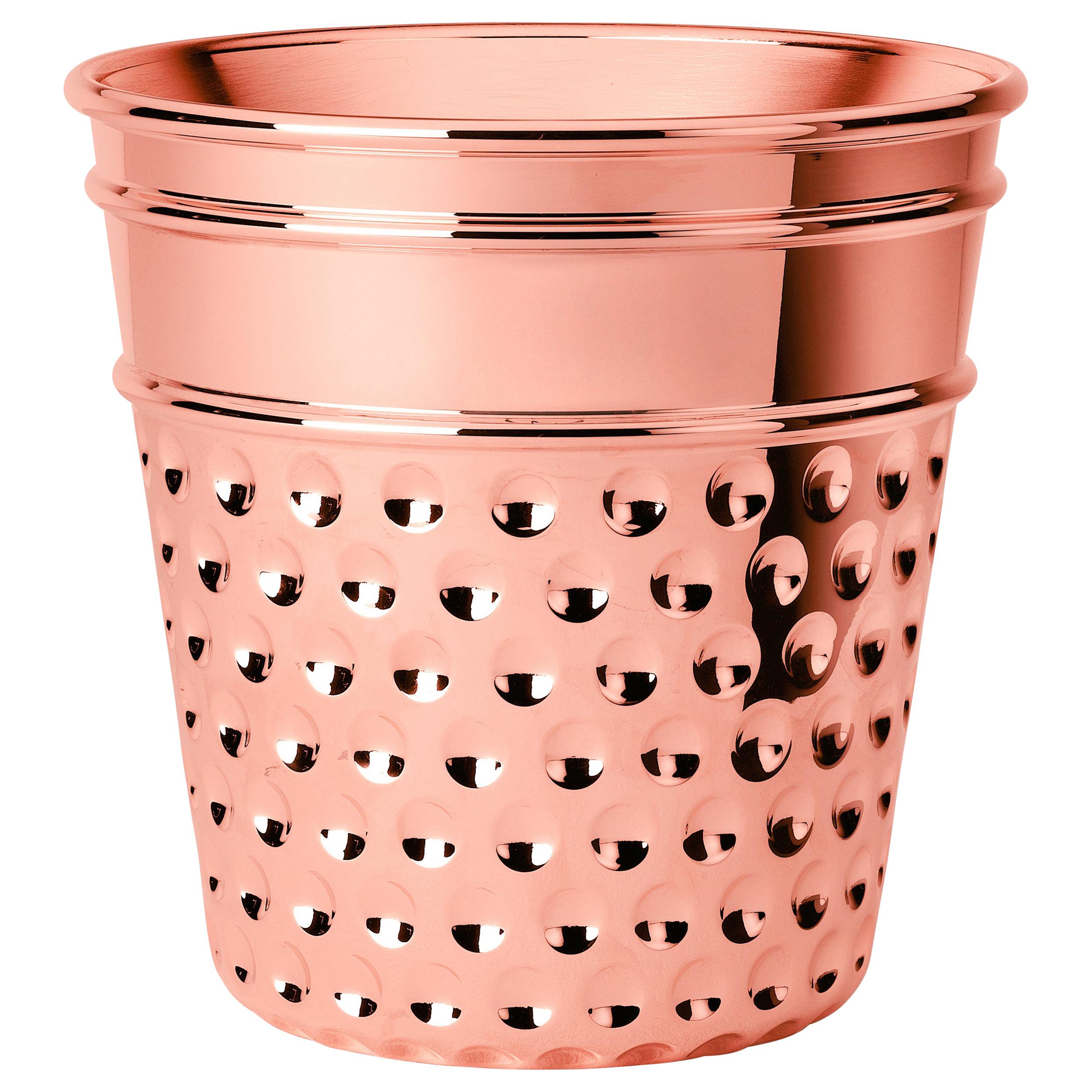 Ghidini 1961 Thimble Ice Bucket in Copper by Studio Job For Sale