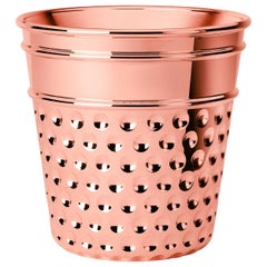 Vintage Ghidini 1961 Thimble Ice Bucket in Copper by Studio Job