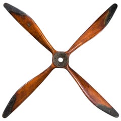 Vintage 20th Century English WWI FE8 Four-Blade Propeller, circa 1915