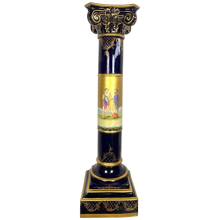 20th Century French Sèvres Porcelain Pedestal 1