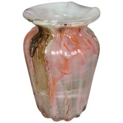 Fratelli Toso Murano Millefiori Italienisches Kunstglas Skulpturale Vase