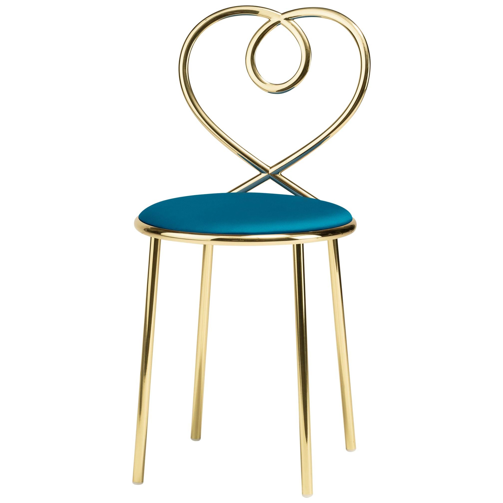 Ghidini 1961 Love Chair Ottanio in Polished Brass by Nika Zupanc For Sale