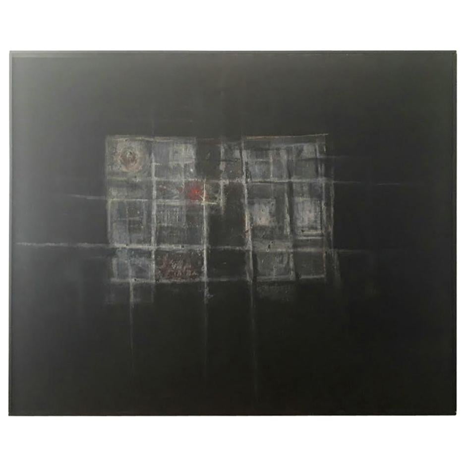 Abstract Informalist Painting “Albanar” by José Soler "Monjalés", 1959 For Sale