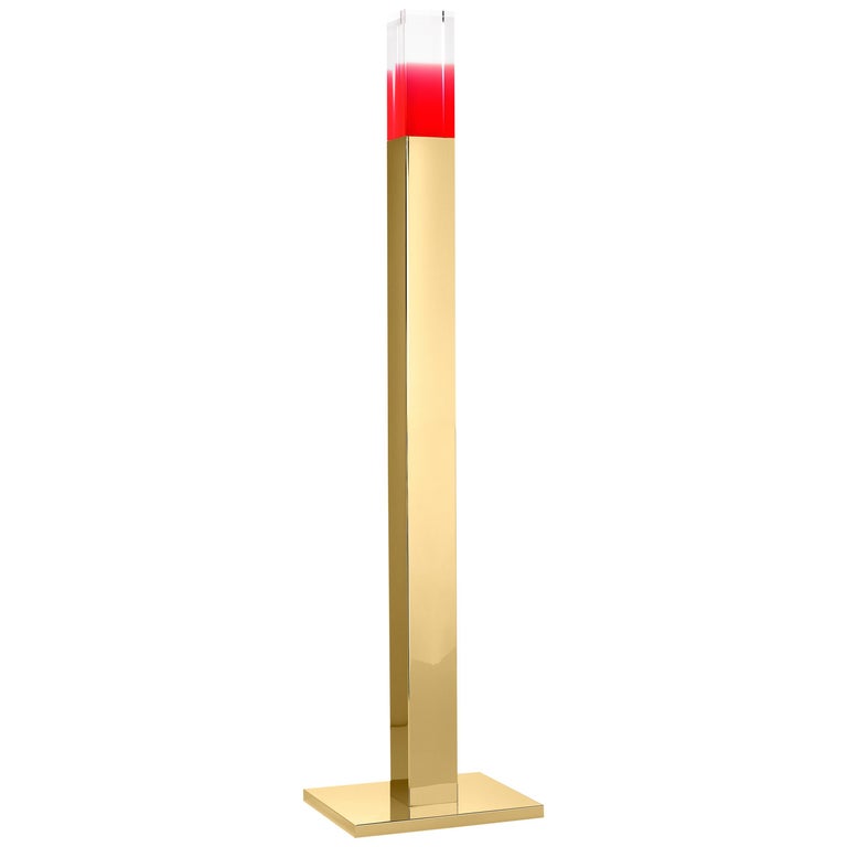 Ghidini 1961 Giotto Floor Lamp in Stainless Steel and Plexiglass by Andrea Branzi For Sale at 1stDibs Ghidini 1961 Giotto Floor... 