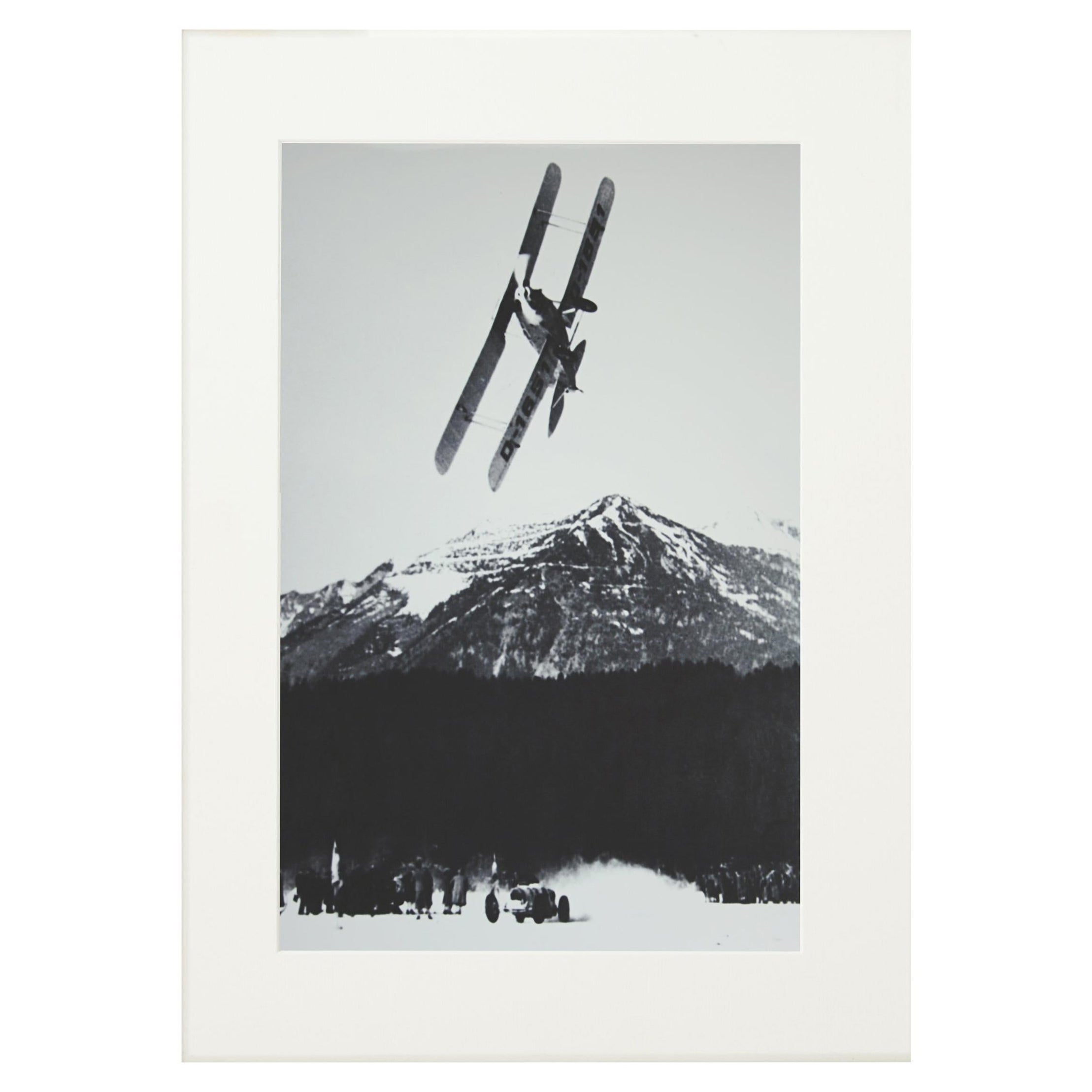 Alpine Ski Photograph, 'The Race' Taken from Original 1930s Photograph