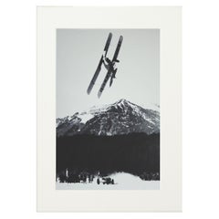 Vintage Alpine Ski Photograph, 'The Race' Taken from Original 1930s Photograph