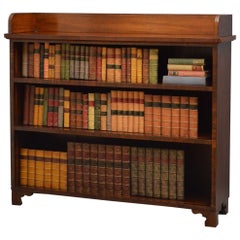 19th Century Mahogany and Rosewood Open Bookcase