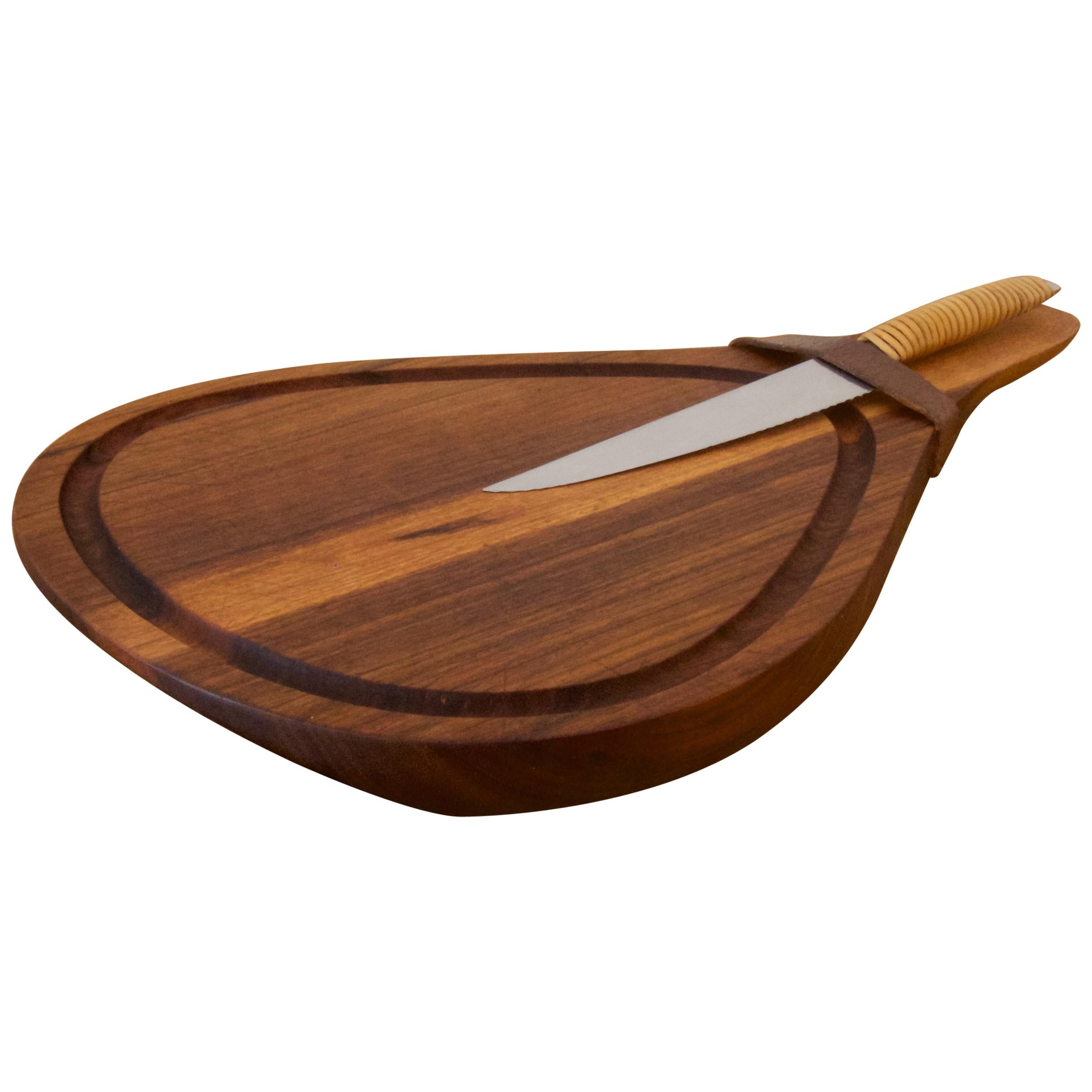 Cutting Board with a Knife by Carl Auböck For Sale