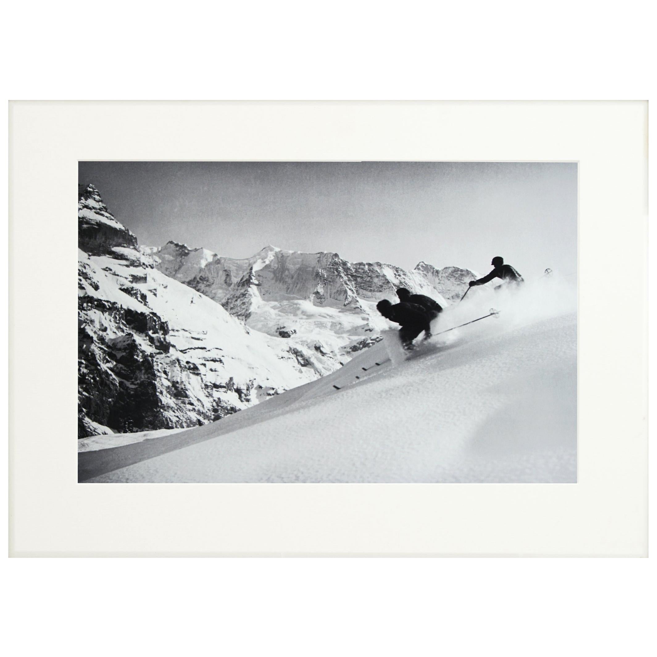 Alpine Ski Photograph, 'SCHUSS'
