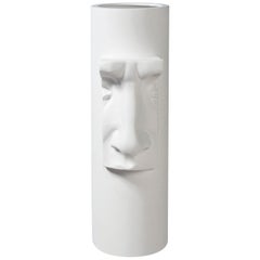 Vase 'David by Michelangelo' Nose Small, Matt White Ceramic, Italy