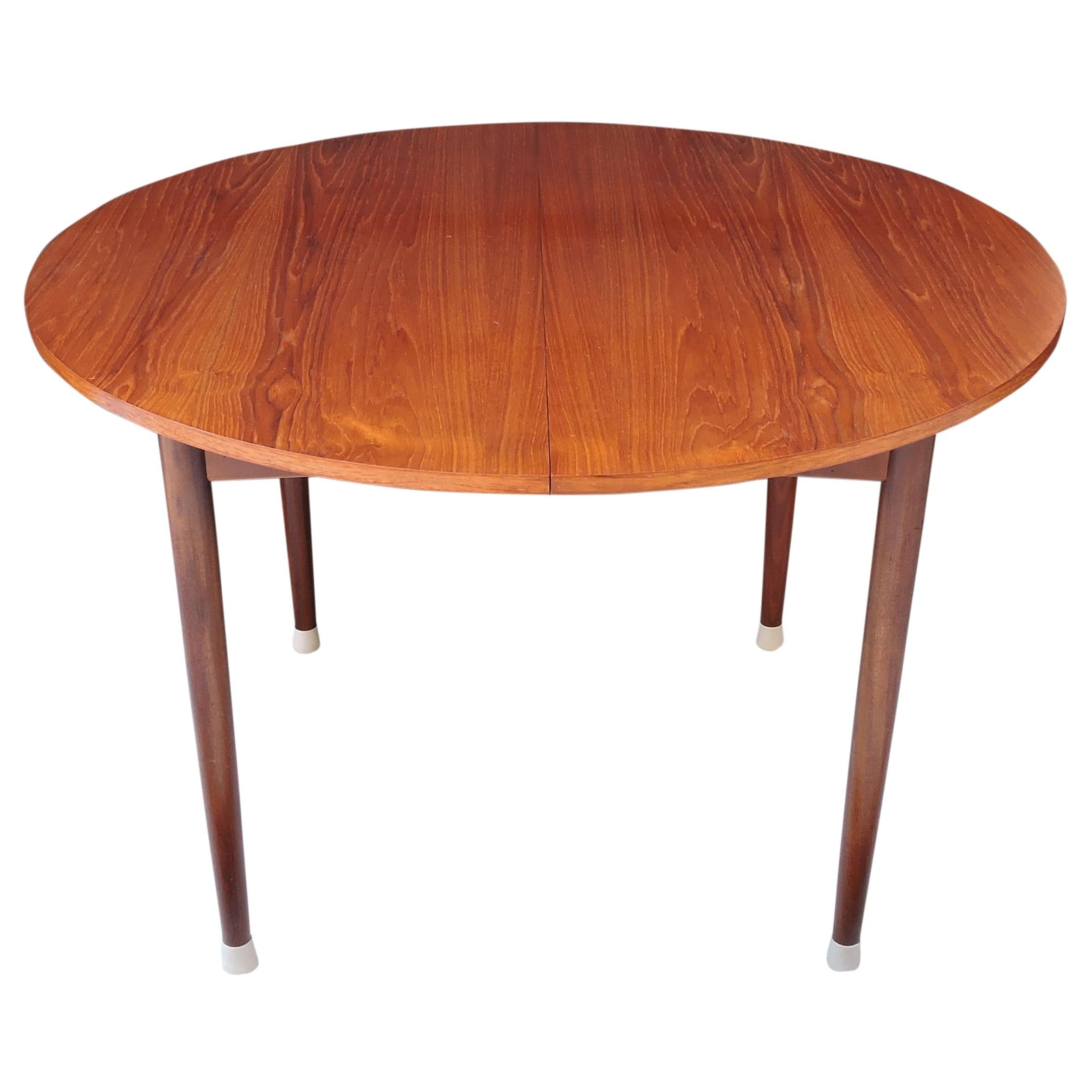 Extendable Teak Dining Table, 1960s For Sale