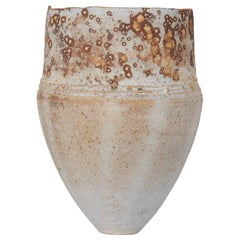 Contemporary Stephanie Black Hand Thrown Studio Vase, circa 2007