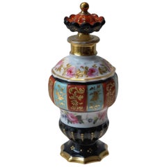 Old Paris Perfume Bottle Decorated with Hand Painted Chinoiserie Decorations