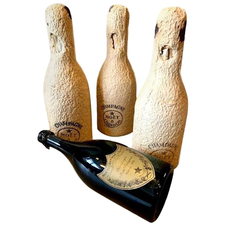 3 Unopened Bottles of Dom Perignon, 1952 and 1955