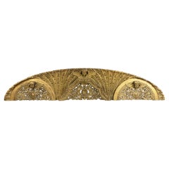 French Victorian Gilt Carved Arch Wall Plaque