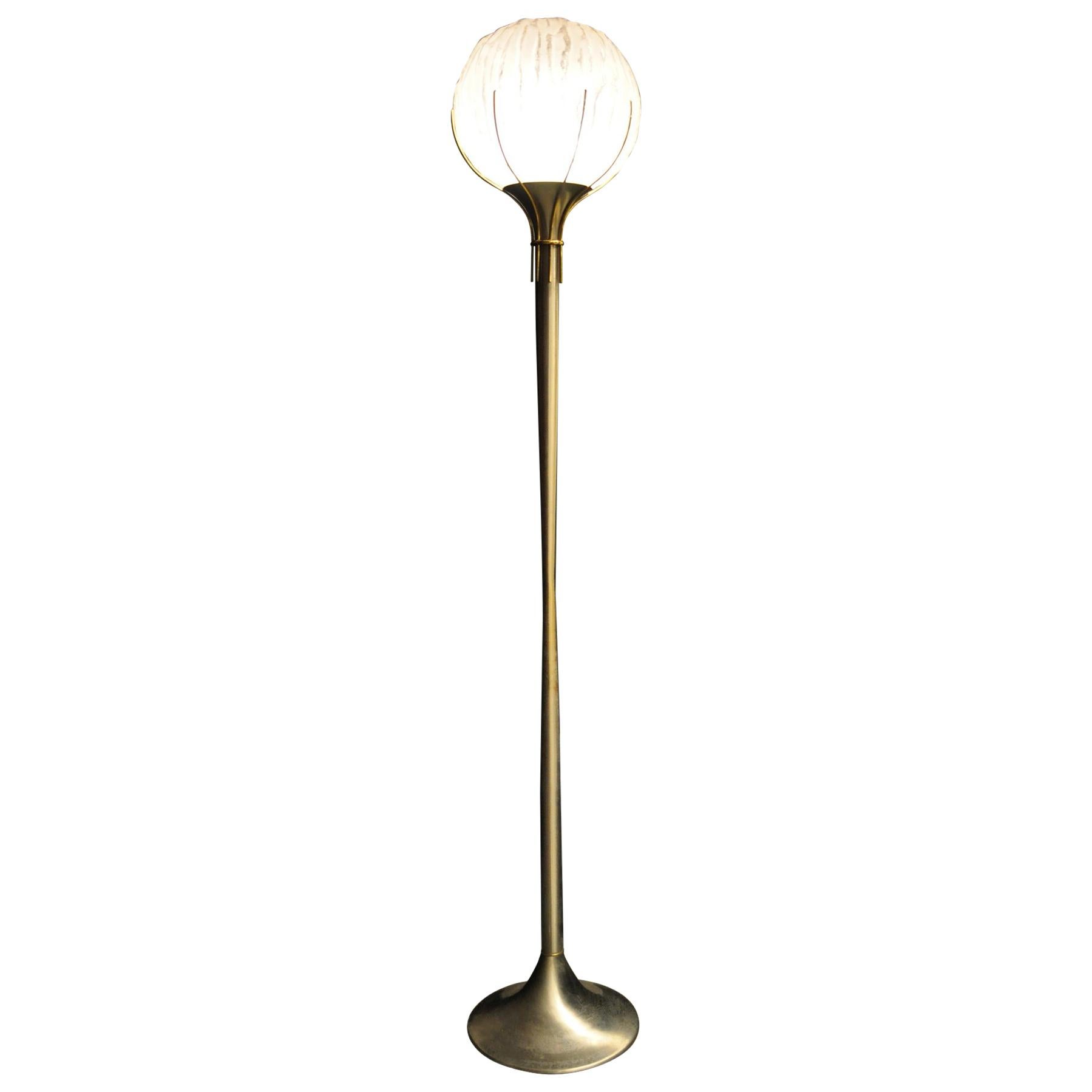 Floor Lamp in Murano Glass. Producer Luci Illuminazione, 1960's For Sale