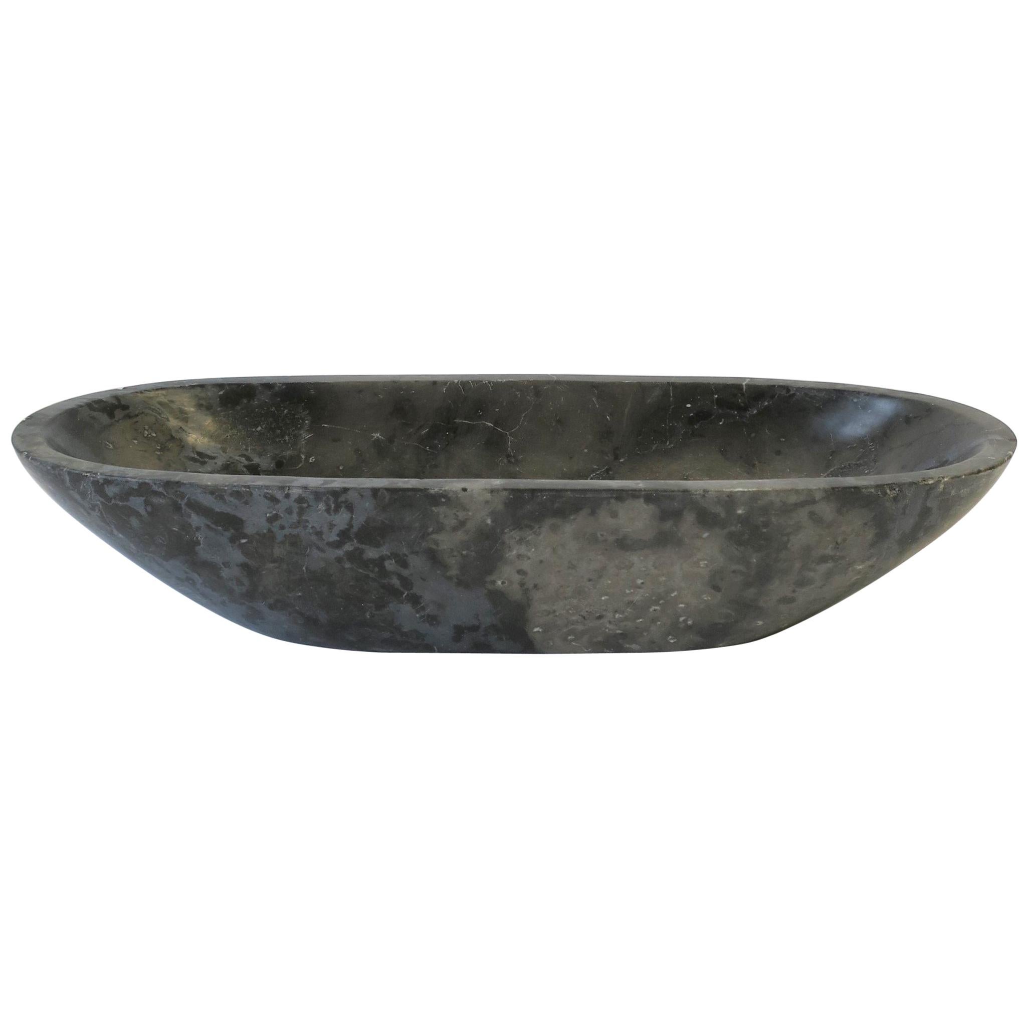 Stone Oblong Bowl or Vide-Poche