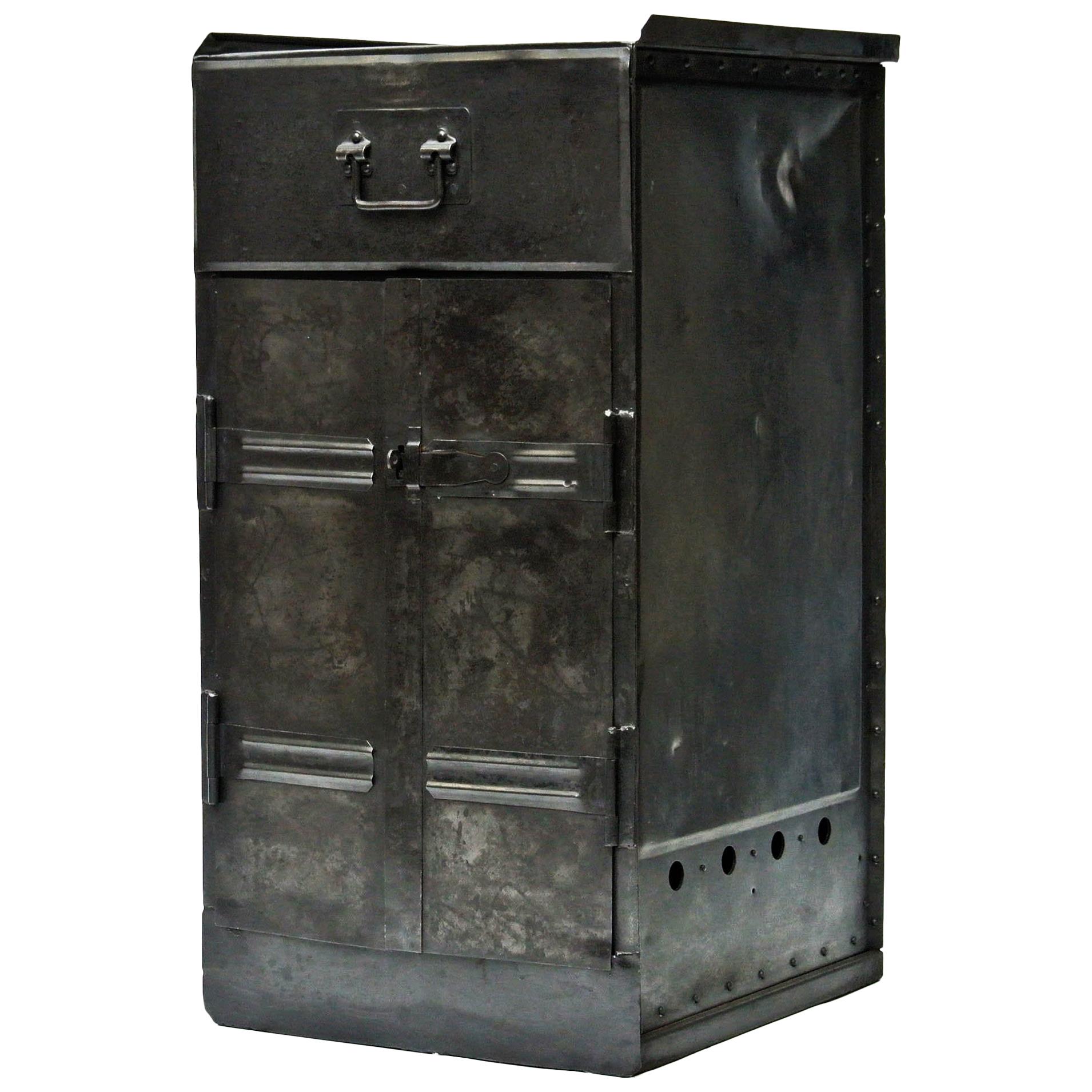 Old American Cabinet in Riveted Steel, 1942, US