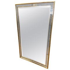 Labarge La Barge Large Gold Faux Bamboo Mirror