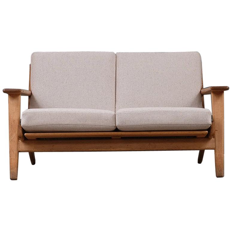 Hans Wegner 2-Seat Oak Sofa