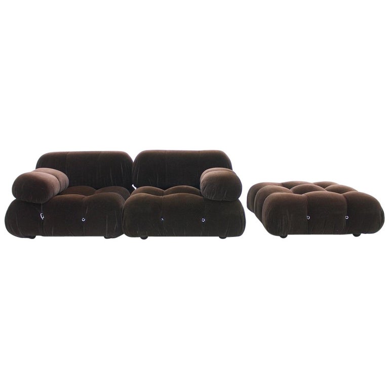 Mario Bellini for B&B Italia Camaleonda sofa with stool, 1972, offered by Inside-Room