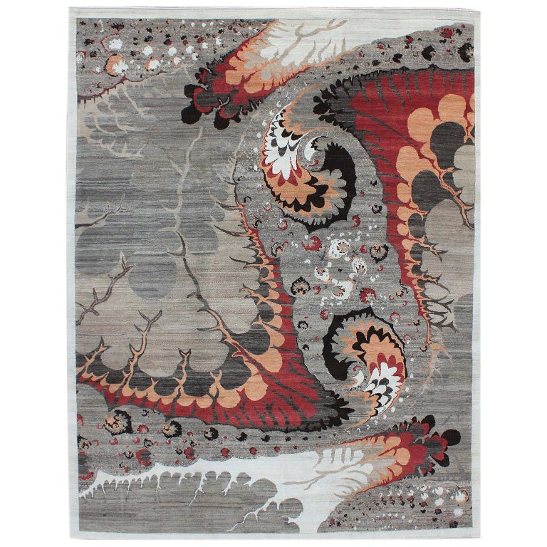 Orley Shabahang "Synergy" Contemporary Persian Rug, 8x10 For Sale at