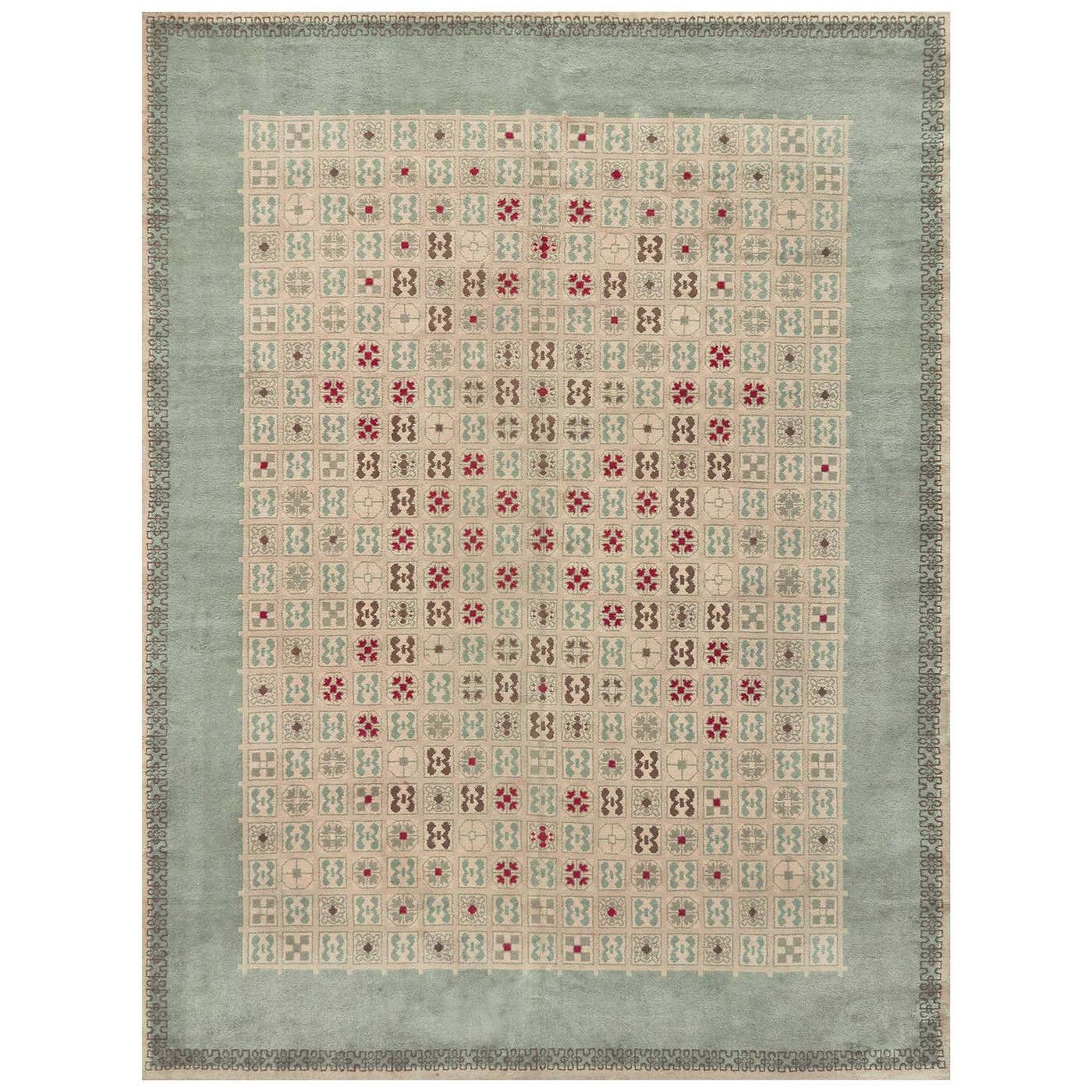 Early 20th Century French Deco Rug by Leleu For Sale at 1stDibs
