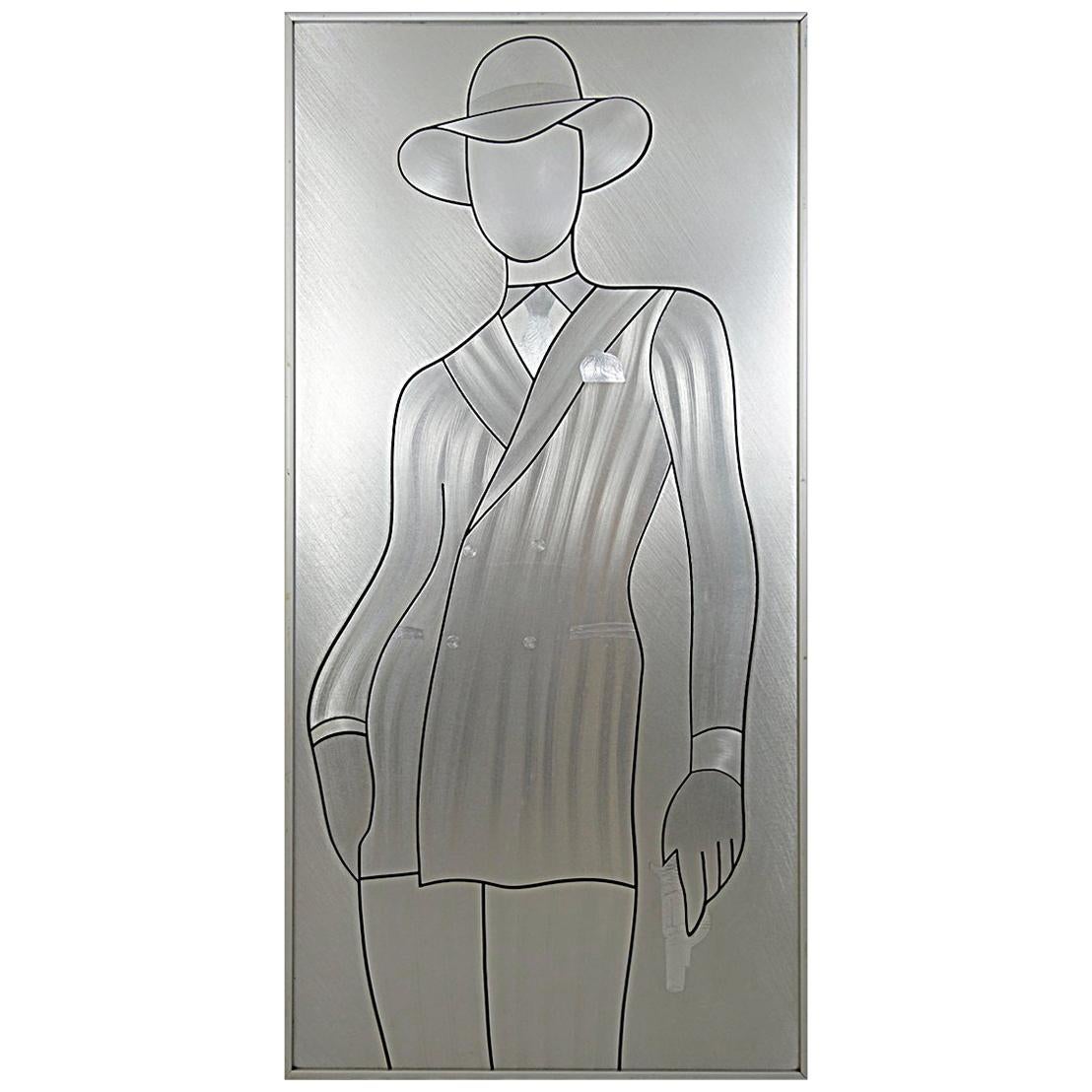 David Bowie Wall Piece Etched in Aluminium