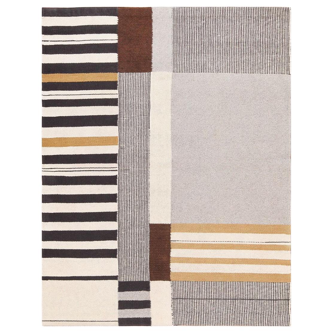 Vintage Flat Woven Kilim Carpet by Artist Alice Kagawa Parrott