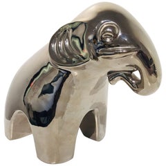 Ceramic Elephant with Mirror Finish