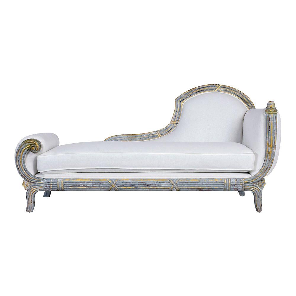 Regency Painted Chaise Lounge