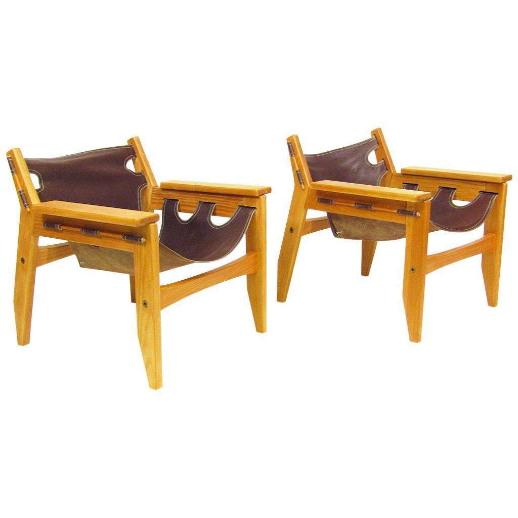 Two 1970s "Kilin" Lounge Chairs by Sergio Rodrigues for OCA