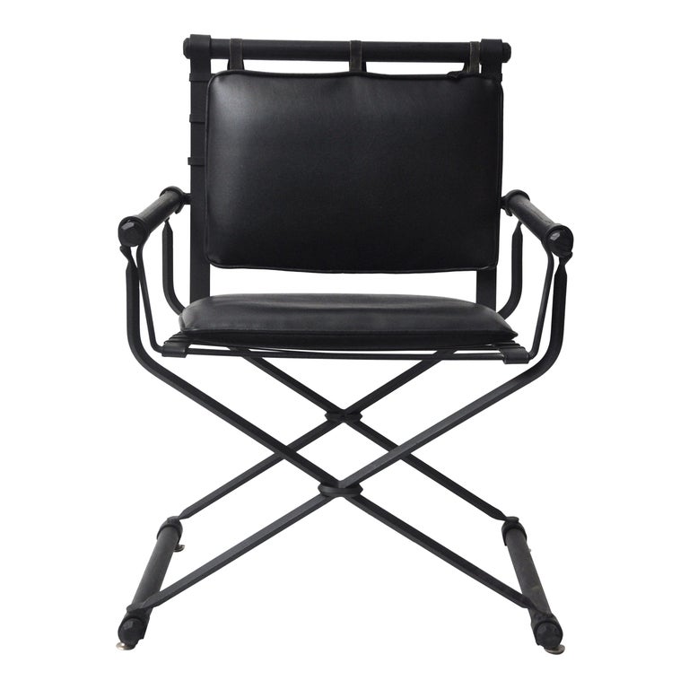 Wood and Metal Directors Chair For Sale at 1stDibs metal directors