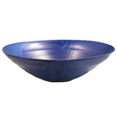 Large Blue Ceramic Bowl