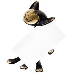 Walter Bosse Cat Business Card Holder