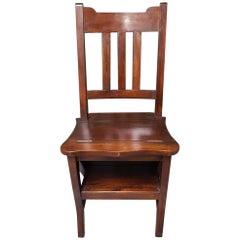 20th Century Teak Library Step Chair