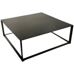 Steel in Black Patina Modernist Coffee Table