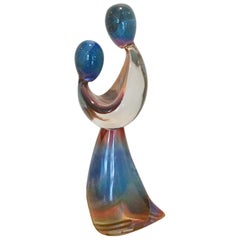 Dino Rosin Murano Chalcedony Glass Sculpture