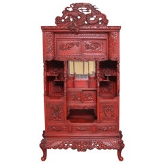 19th Century Lacquered Shodona Cabinet
