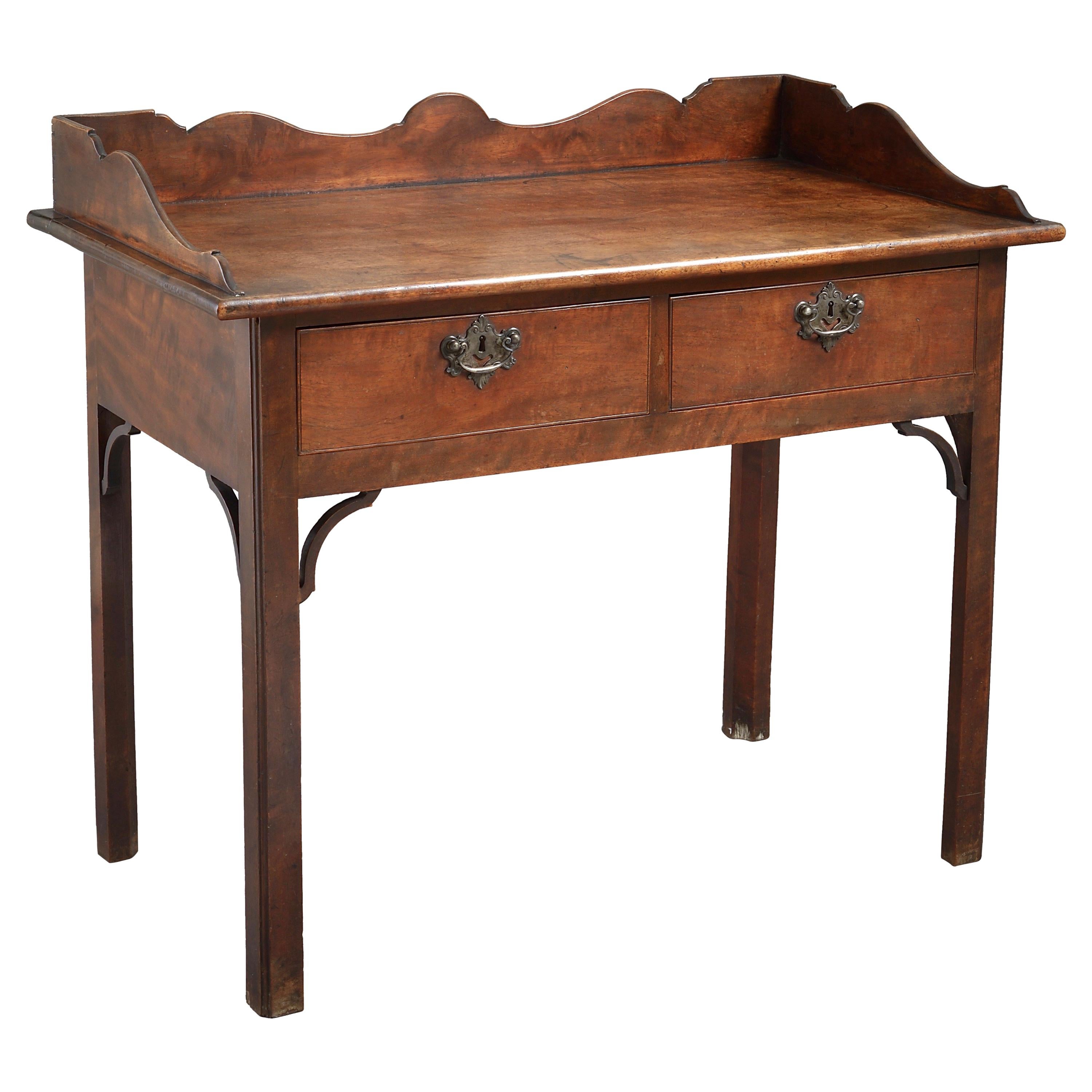 Anglo-Chinese Padouk Side Table