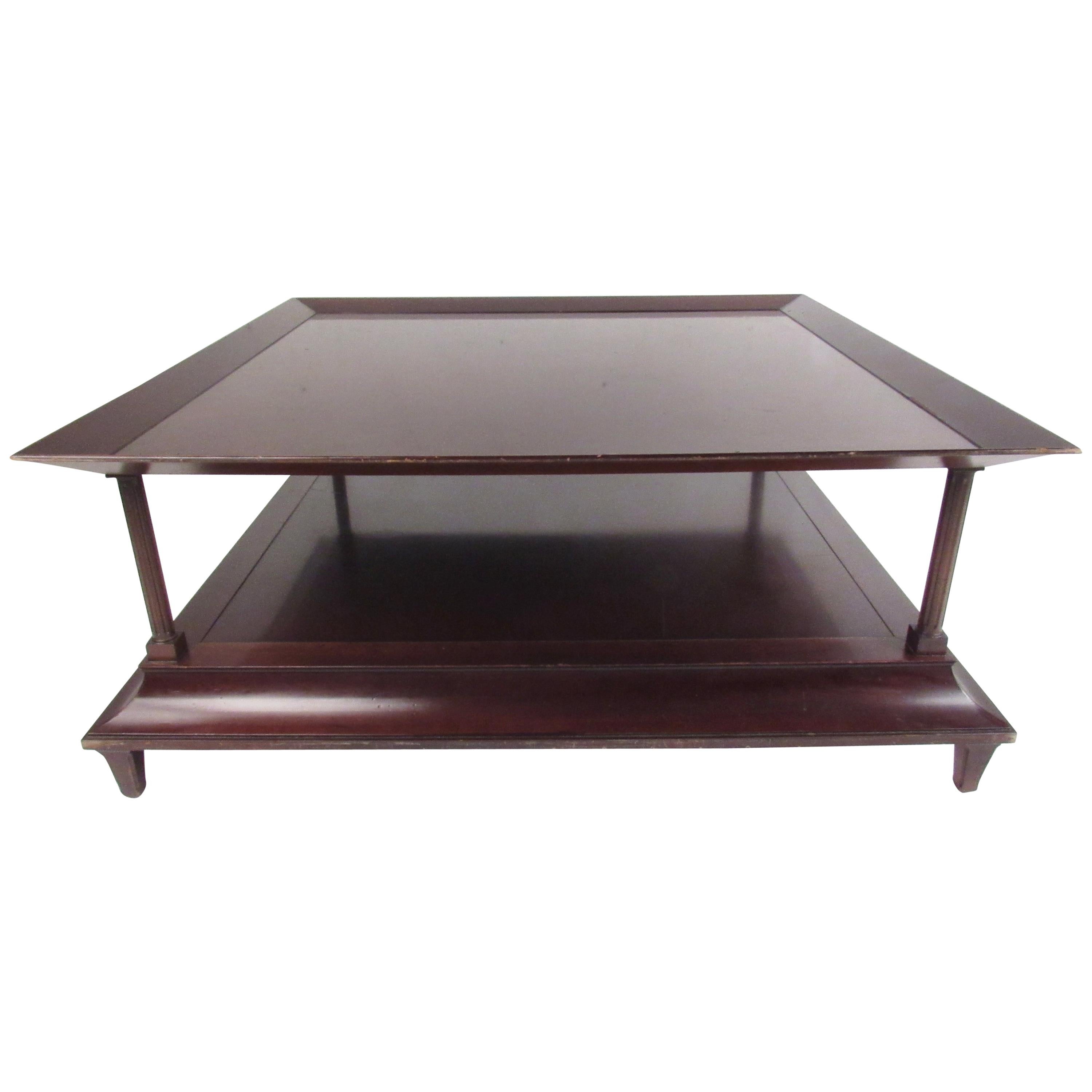 TwoTier Vintage Coffee Table by Baker at 1stDibs vintage twotier